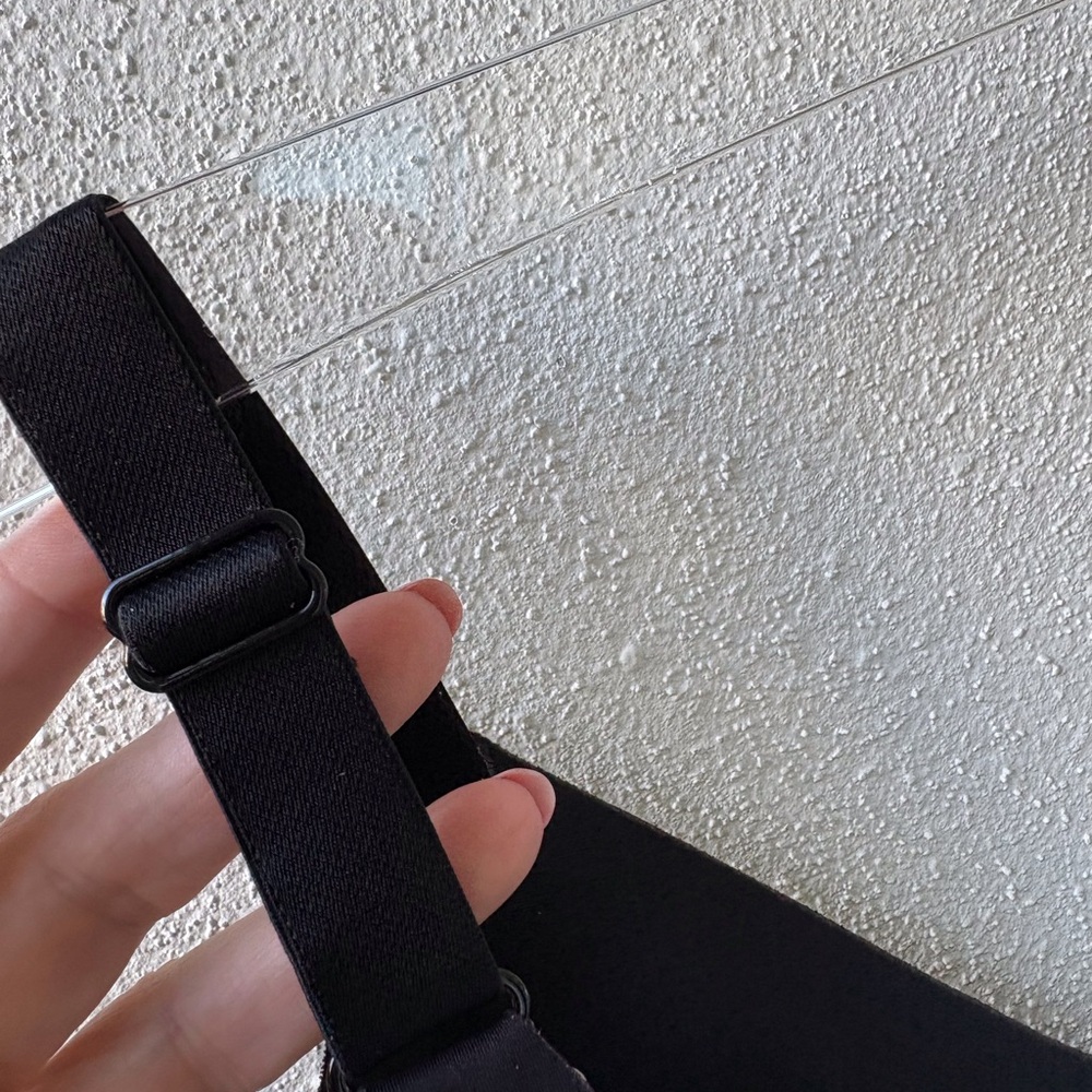 Knix Luxe Lift V Neck Tank XL Black Adjustable Straps No Pads Office Casual Soft - Picture 6 of 7